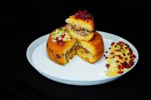 ته چین گوشت وبادمجان