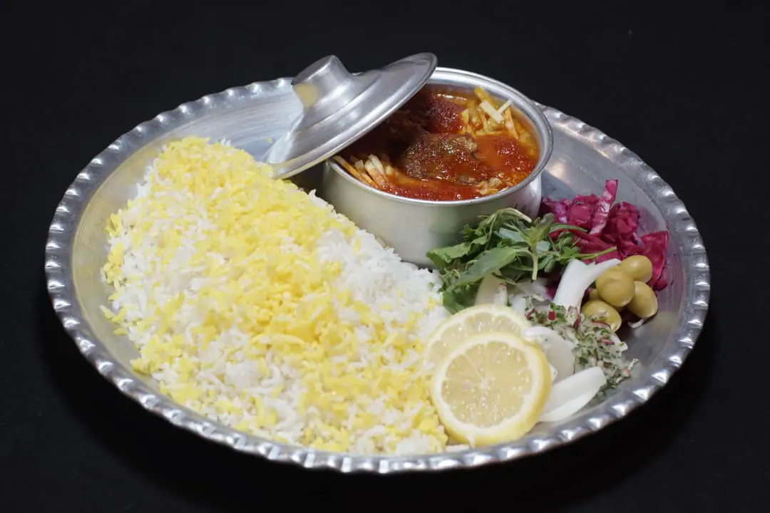 چلو خورشت قیمه(غذای ملی)